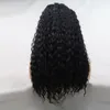 アフリカンブラックレースロングヘアフードヨーロッパとアメリカの白人長い巻き毛を持つ毎日の灰色の小さなカール化学繊維高温絹のかつらヘッドギア