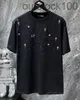 高品質の高級クロムズデザイナーの服1：1ブランドロゴ付きクロスクロスショートスリーブTシャツ-D