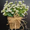 Decorative Flowers Charm Basket Artificial Blooms Wreath For Festive Celebrations Door Decoration DropShip