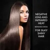 G3 Salon Pro 1 Professional Tourmaline Ceramic Flat Fer Hair Saiderener - Ionic Fer pour le lisser, le curling et les cheveux agités avec une double tension et une auto