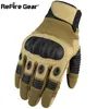 Refire Gear Army Military Tactical Gloves Men Paintball Airsoft Carbon Knuckle Full Finger Glove Anti-Scid Bicycle Combat Mitten 240424