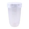 Ferramentas de cozimento Plástico Powerd Powder Shaker Malha de farinha parafuso peneirador de gelo Manual de cozinha DIY Ferramenta de açúcar SHA U4P4