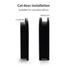 Cat Carriers 1pc Abs Plastic Pet Dog Screen Door Free Entry Magnetic With Window Accessories For Wooden 24x4x29cm Flap