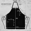 120 Pack schwarze Lätzchenschürzen - Unisex -Maschinenwaschabsichten für Küchenkochen und Grill - Bulk -Set für Männer und Frauen (keine Taschen)