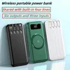 Power Power Banks сотовой связи 2024 Новый беспроводной энергоснабжение 200000 мэх Интеллектуальный контроль Прямой продажи Портативный пакет питания с кабельным и мобильным источником питания J0428