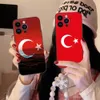 Anpassade nationella flaggor Soft TPU -fall för iPhone 15 Pro Max 14 Plus 13 12 11 XR XS 8 7 Samsung S24 Ultra S23 Plus ChetcheChinga Schweiz Saudi Arabia Turkiet flagga omslag