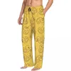 Ropa de dormir para hombres Pantalones de pijama de pato de goma amarillo impreso personalizado