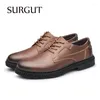 Chaussures décontractées chirurgout mode mode authentique cuir plates classiques conduisant une plate-forme en caoutchouc confortable
