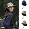 Omfattande Sun Protection Camping Cap ATS Fishing Accessories Cykeltillbehör Hink Hat Summer Accessories Handing Hat 240412