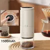 1500mAh Electric Coffee Grinder Externally Adjustable TypeC Charging Burr Bean Grinding Machine Maker 240425