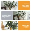 Fleurs décoratives 5 PCS OLIVE ARTIFICIEL BRANCE PLANTES PLANTES RICHAGES PLAQUES FAUX SEMPLE DES SEMPLE DES FLORIT