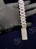 20 мм лучшая цена заморожена модная бренда Hiphop Moissanite Diamond Bracelet очаровательный производитель ручной работы