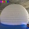 Promotional Canopy Inflatable Dome With Led Lights White Igloo Wedding Pub Stage Tent For Trade Show