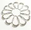 12 PCSPACK Moda de cetim polido níquel 5 Roller Ball Shower Rings Curtain Hooks3985949