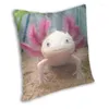 Oreiller souriant couverture axolotl leuciste 40x40 Home décoratif imprimé oreiller couverture salamandre