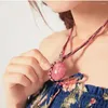 Pendant Necklaces Vacation Jewelry Party All-match Acrylic Bead Necklace Waterdrop Peacock Gem Women