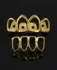 Hip Hop Jewelry Mens Grills Grills de luxo de dentes Grillz Rapper Hiphop Jewlery Diamond Iced Out Fashion Acessórios Gold Silv7214302