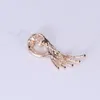 Brosches 2024 1st Retro Eye Shape Brosch Crystal Rhinestones for Women Wedding Dress Accessories Gift Pins