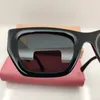 Occhiali da sole rettangolo rettangolare estetico nero strano acetato donna per donne estate dames designer brand designer occhiali uv400