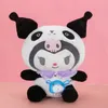 Nouveau panda lomi transformé oreiller de poupée mignon meile et guigou grand jouet en peluche de poupée
