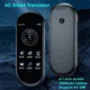 A10 Voice Translator 41Inch Chat GPT Multilanguage 4G SIM Intelligent RealTime Translation Device för Global Travel Learner 240424