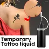 Inchiostri da tatuaggio 7 colori Inchiostro semi permanente Sicurezza non tossica succo impermeabile succo duraturo di pittura per pigmenti arte fai-da-te strumento 10 ml tslm2