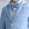 Abiti da uomo che si abitudina per il ragazzo per le prestazioni del piccolo ospite blazer blazer per bambini set con papillon e giacche pantaloni