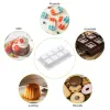 Moulds 8 Cavities Mini 3D Cube Baking Mousse Cake Mold Silicone Square Bubble Dessert Molds Kitchen Bakeware Candle Plaster Mould