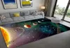 Space Universe Planet 3D Floor Dywet salon duży rozmiar flanelowy miękki sypialnia dywan dla dzieci chłopców matowa toaleta portier 2012122920676