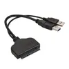 Nowy kabel USB SATA USB 3.0 do SATA 3 Adapter Kable komputerowe Złącza Złącza USB SATA Adapter Obsługa Kabel 2,5 cala SSD HDD Dysk twardy- dla USB 3.0 do SATA 3 Adapter
