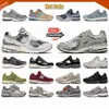 Nieuwe casual designer schoenen 2002S Men Dames Sneakers Sea Black Rain Cloud grijs werkkleding Beige Green Trainers Mens Dames Sports Trail Running