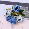 Decoratieve bloemen 1 stelletje kunstmatige rozenboeket Home Decoratie Bridal Accessories Wedding Party Valentijnsdag Roses