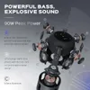 HD360P Portable Bluetooth Alto -falante com poderoso sistema de 5 acionamentos, subwoofer, 8 subwoofers, som surround 360, estéreo 90W, tempo de reprodução de 20h, IPX4 à prova d'água