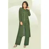 Of Size Mother Green Plus The Bride Pants Suit With Long Jacket For Weddings Mother's Groom Outfit Beads Wedding Guest Dress 's