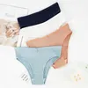 1 stks vrouwen katoenen slipje sexy lingerie vrouwelijk ondergoed voor vrouw ondervertrokken briefs meisjes solide kleuren intiem panty 240422