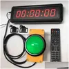 Wanduhren 1,5 Zoll 29cm Taste LED Countdown Clock Stoppuhr Linie Reseteretremote Steuerschule Rush Antwort Wettbewerbsspiel Timer 22 DHKUZ