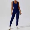 Ensembles actifs Nclagen Suite de yoga en une seule pièce sans manches sans manches sans femme sportswear Sexy Gym Clothe