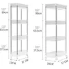 Movable Bathroom Slot Storage Racks Transparent Narrow Cabinets Toilet Trolley Furniture Shelf 240420