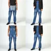 Mens Multi tasca Denim Pomper strappato Pantaloni in jeans per jeans autunno jeans da lavoro da lavoro da lavoro da lavoro da lavoro da lavoro 240410