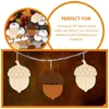 Decorative Figurines 20 Pcs Crafts Wooden Pine Cone Party Christmas Decoration Pendant (20pcs) Toys Unfinished Cutouts