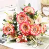 Flores decorativas 1pc Artificial Silk Flower Bunch Bridal Wedding Bouquet Decorações de casas El Garden Diy Craft Floral