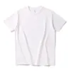 T-shirt a maniche corta a maniche corta in cotone bianco opaco da 250 g minimalista, fondo senza soluzione di continuità per uomini e donne, alla moda