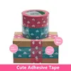 4.5CMX100M Cute Pink Adhesive Tape High Adhesive High Strength Deliver Packing Tape OPP Sealing Tape DIY Decorative Cartoon Tape 240426