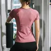 Ladies Sportswear Sheshing Shortsleeved Sports Tshirt Kobiety joga topy bieganie Fitness Factory gotowy zapas 240417