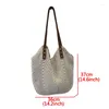 Shoulder Bags Casual Large Capacity Straw Women Weave Handbags Handmade Summer Beach Rattan Bag Big Tote Bali Purses Travel Sac