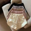 Dames shorts 2024 mode Koreaans Japanse zwarte witte ruche korte broek vrouwen broeken schattige kanten bowknot kleding vintage bodems