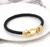 Never Fading weave U-shape Bracelets Cuff for Men Women 18K Gold Plated Luxury Designer Bracelets Stainless Steel Jewelry Party Couple gift
