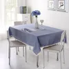 Tala de mesa A129Solid Color Combutleloth_tablecloth Tabela de mesa Tobeira de mesa Plain moderna café simples