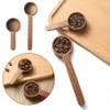 Cucchiaio di misurazione in legno set cucina cucina cucina cucchiai caffettiera da tè scoop zucchero misurare strumenti di misurazione del cucchiaio per cucinare la casa 240424