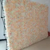 装飾的な花10pcs/lot人工牛乳白い絹のバラと牡丹の花の壁の結婚式の背景装飾道路鉛の装飾